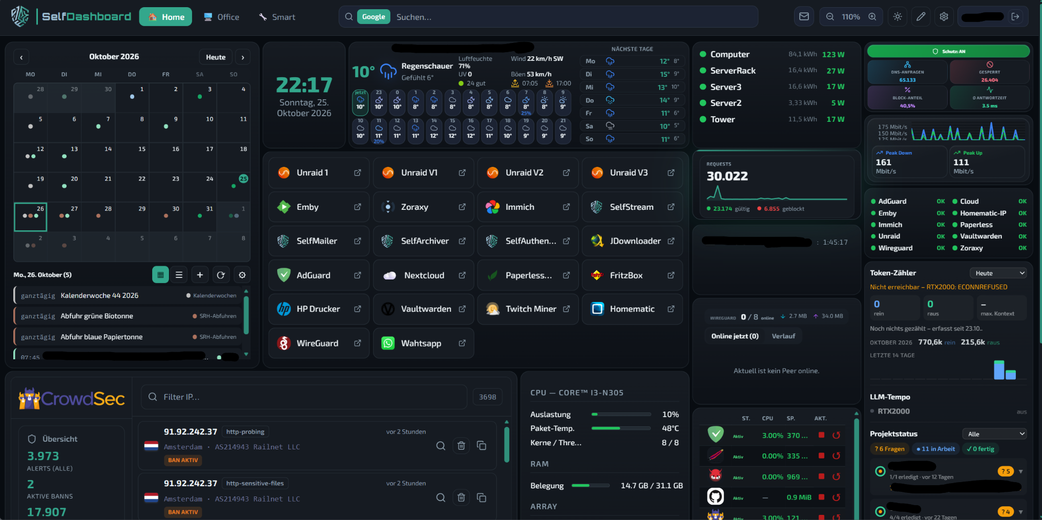 SelfDashboard