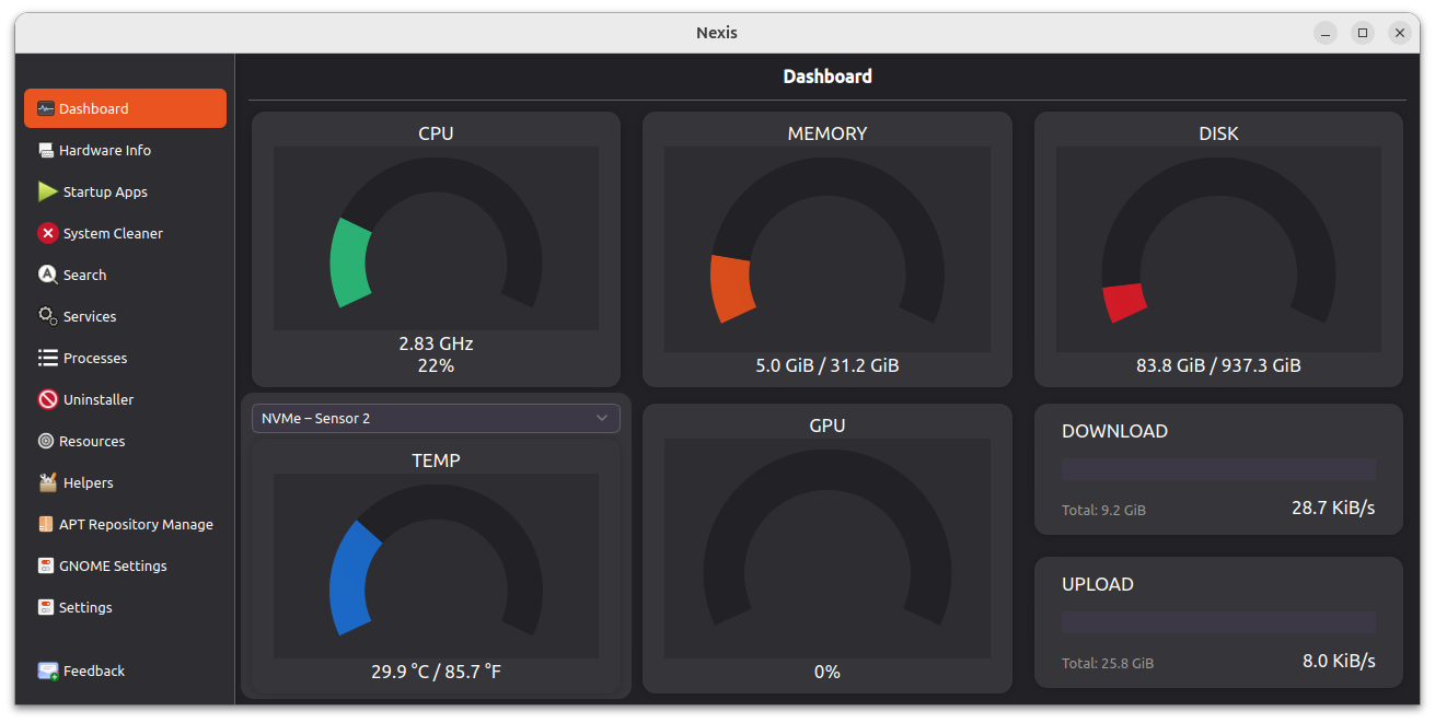 Screenshot of Nexis