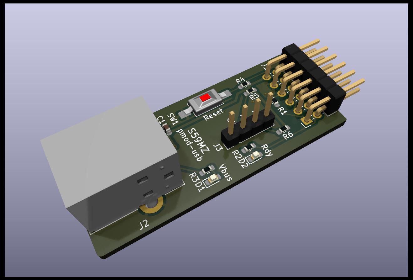 Kicad pmod usb, from the project README