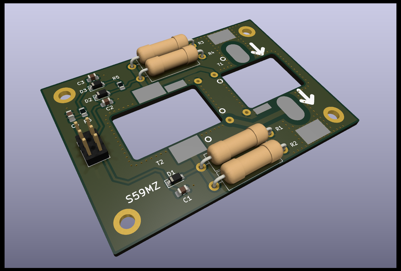 Kicad swr meter, from the project README