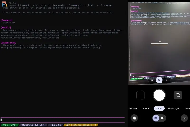 Pairing Pi Coding Agent with Telegram