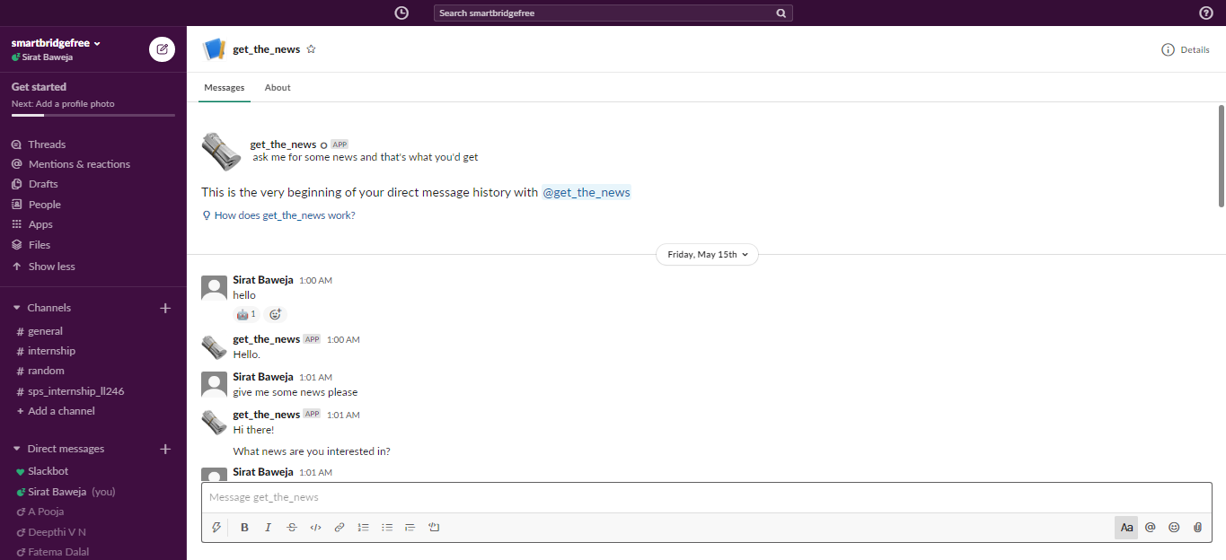 slack bot