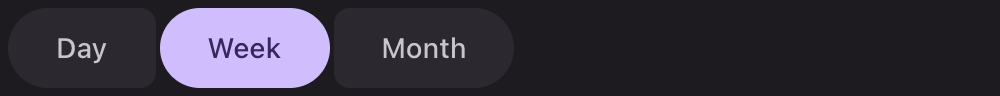 A connected button group