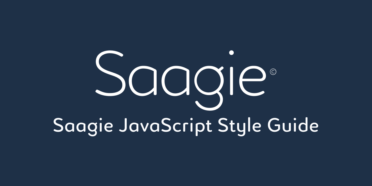 Saagie JavaScript Style Guide