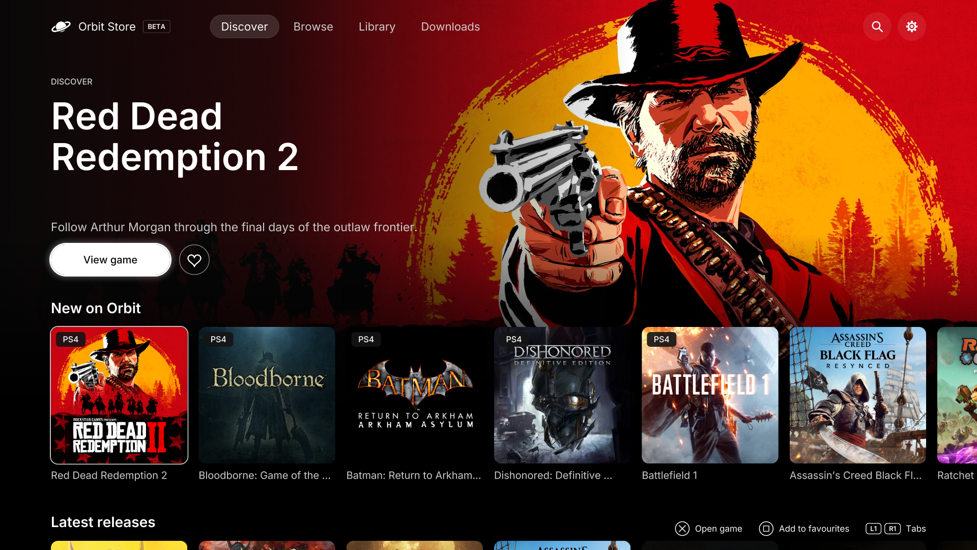 Discover with Red Dead Redemption 2 and PS4 games in New on Orbit