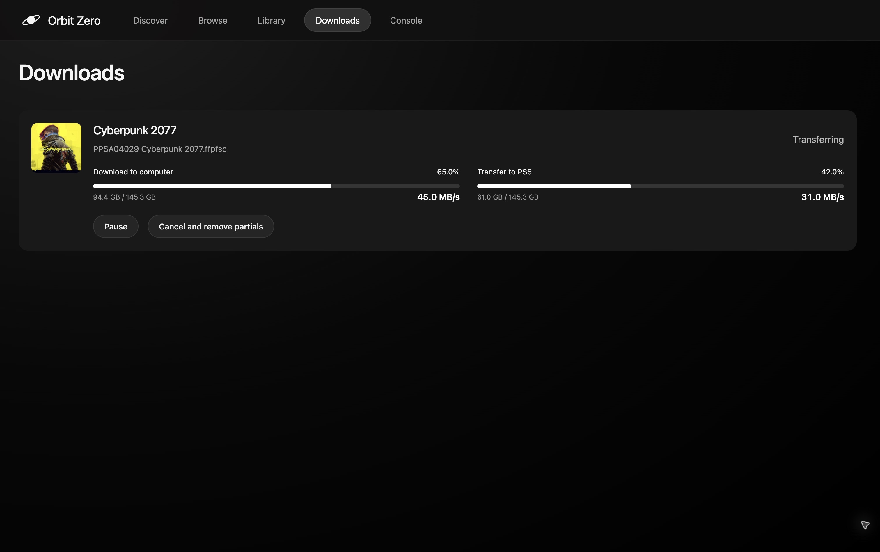 Orbit Zero Downloads