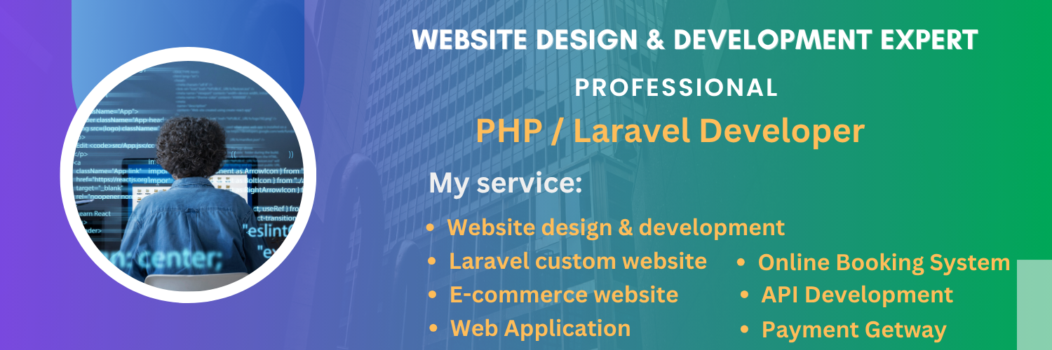 PHP Laravel Developer Banner