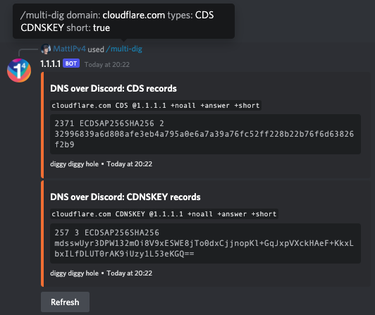 multi-dig domain: cloudflare.com types: CDS CDNSKEY short: true