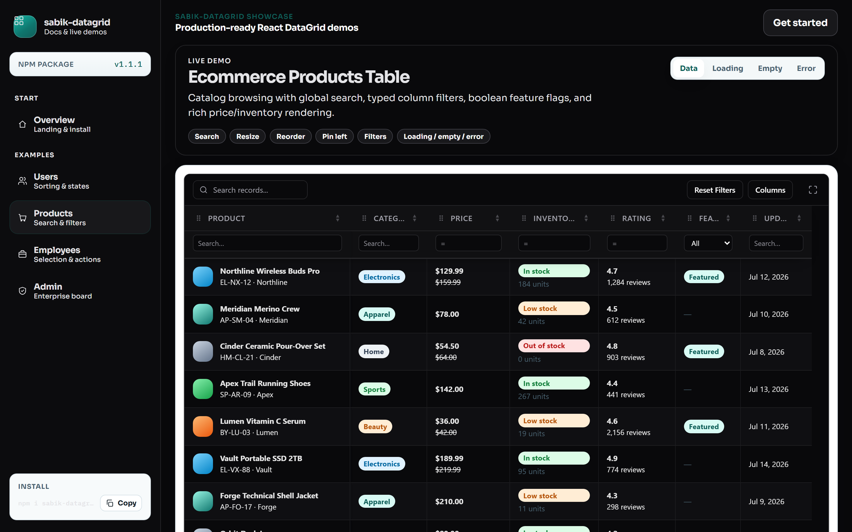 Dark Theme