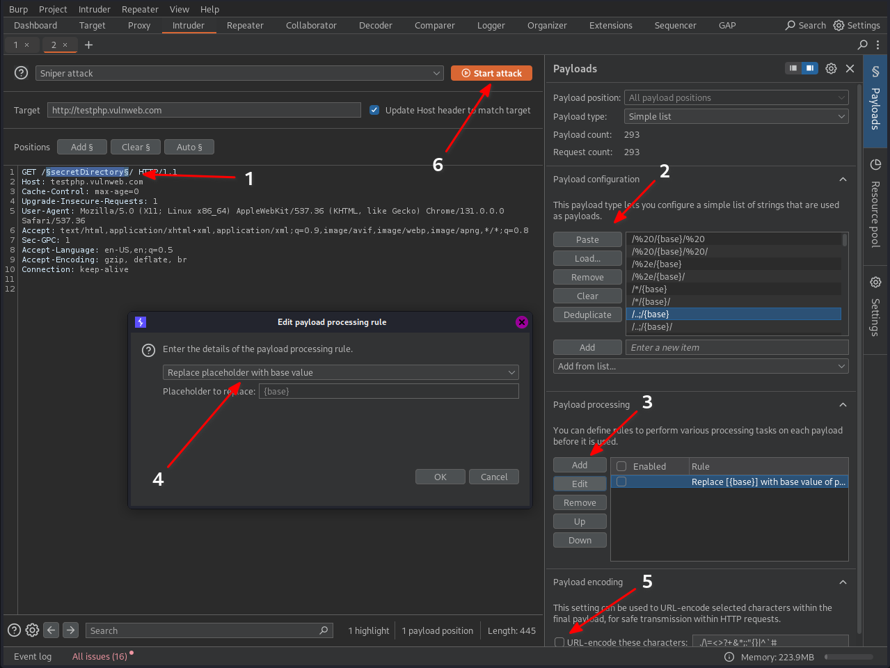 Burp Suite Intruder Setup