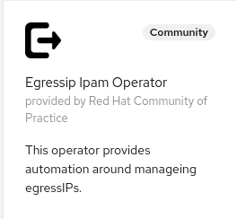 EgressIP IPAM Operator