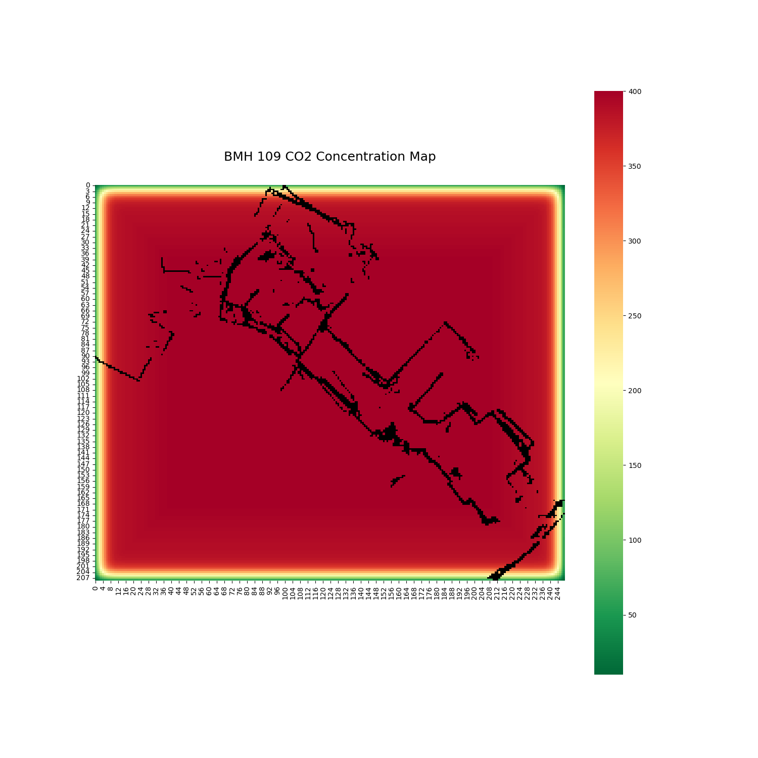 Proof of Concept: CO2 Concentration Heat Map of My house