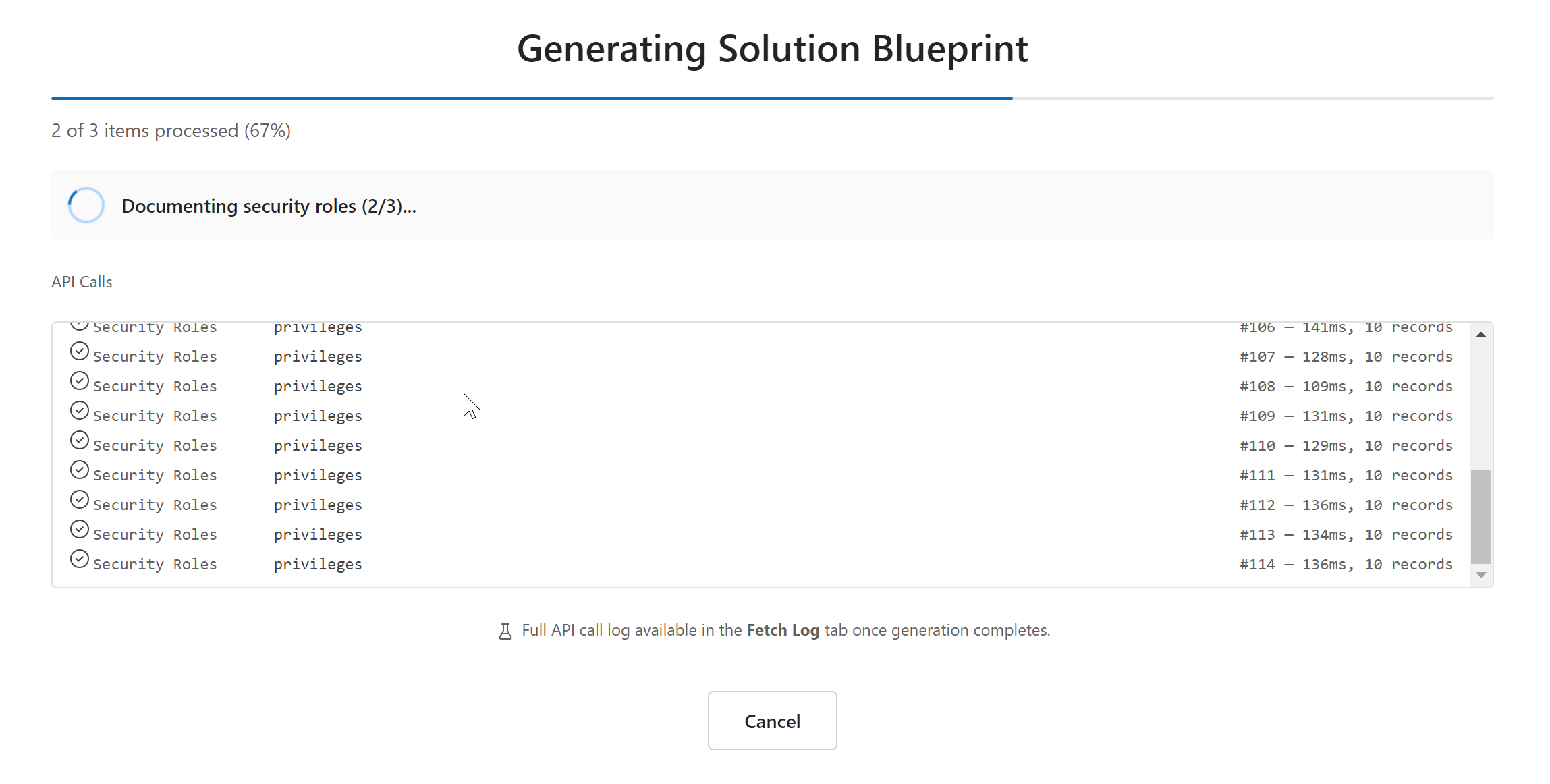 Generator Confirmation