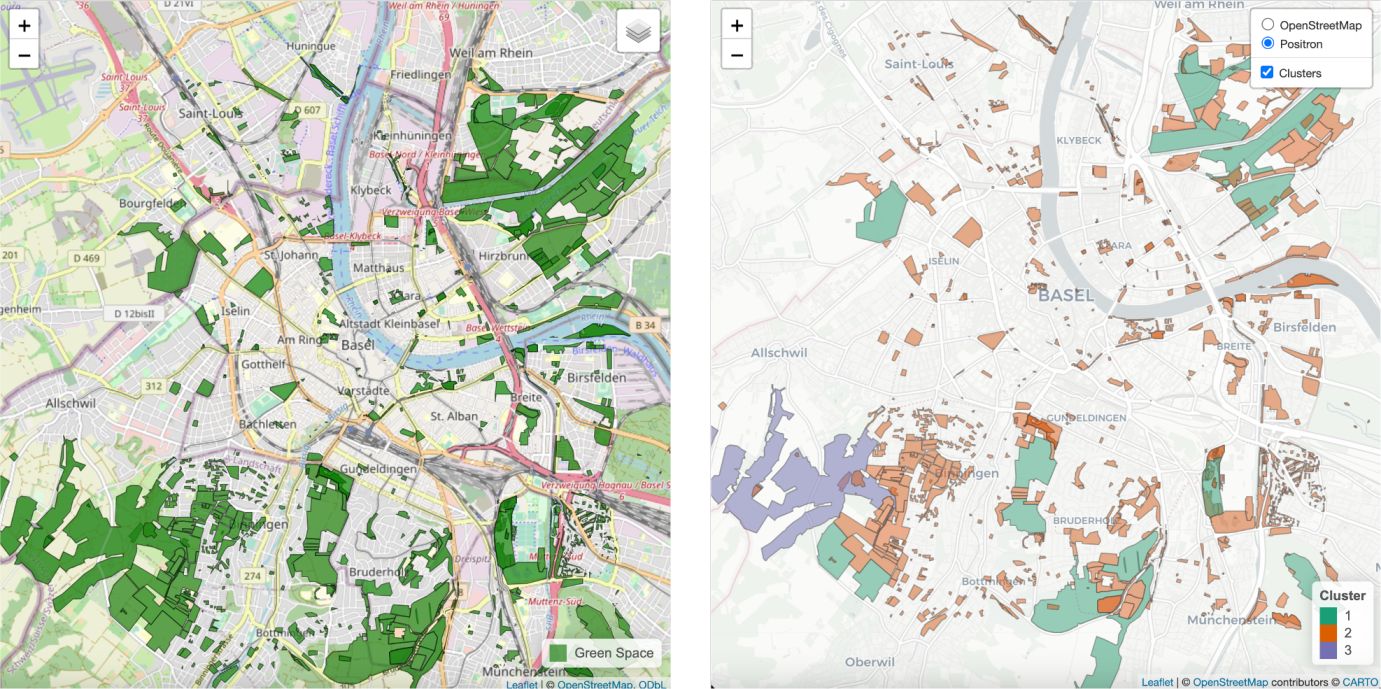 Green_Areas and Clusters