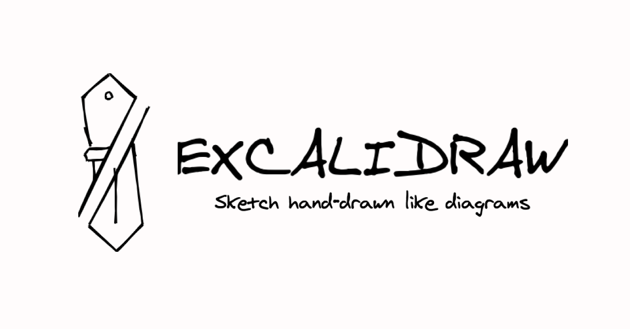 Excalidraw logo: Sketch handrawn like diagrams.