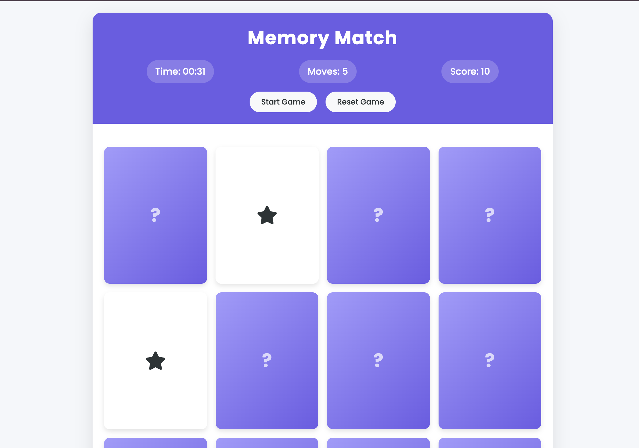 memory card game using html css and javascript -... GitHub - saeed9321/mcp-game-test: A fun browser-based game created with ...