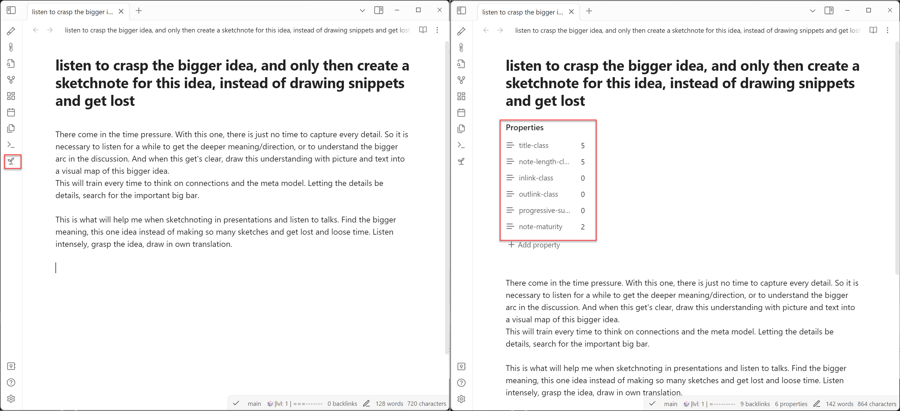 Rate Note First Time