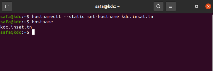 Changing Hostname