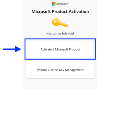Activate a Microsoft Product