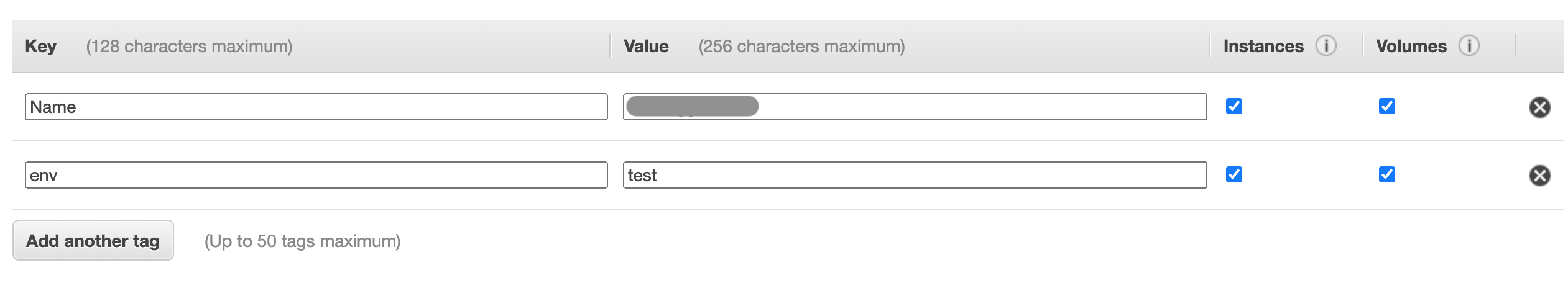 Adding Tag env to EC2 instance