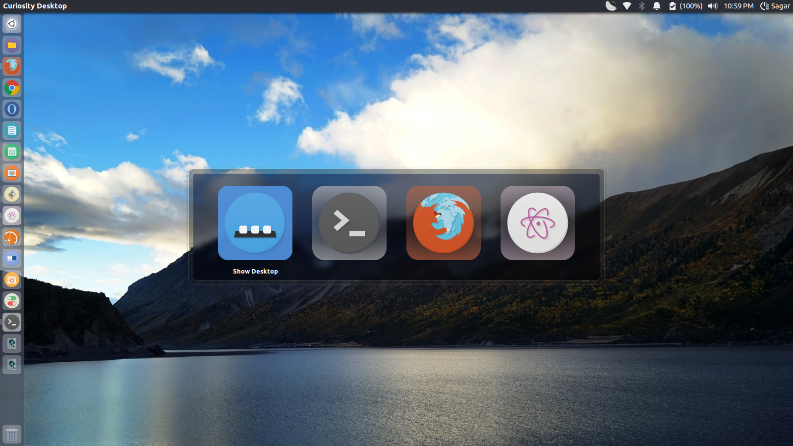 A screenshot of the Arc theme on Ubuntu 16.04