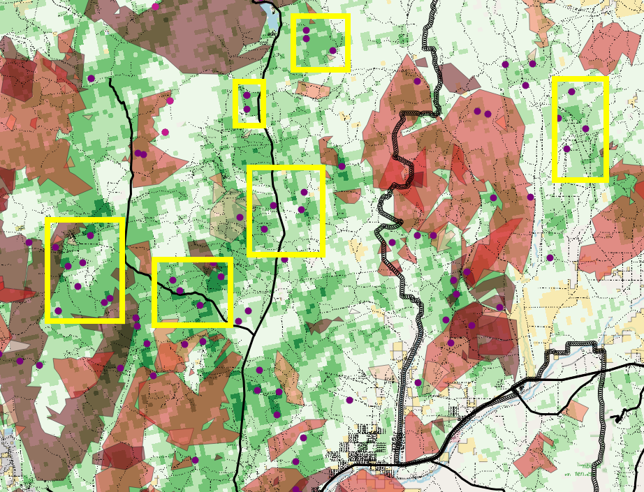 Possible Scout Areas