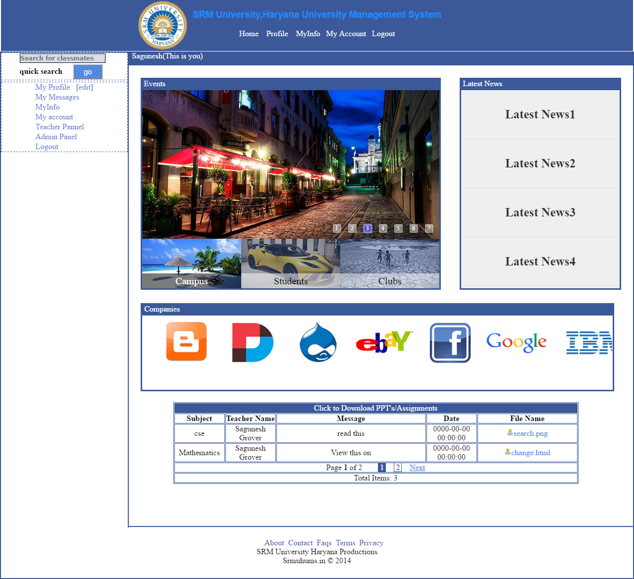 GitHub - sagunesh/SRM-University-Management-System: SRM UMS is a ...