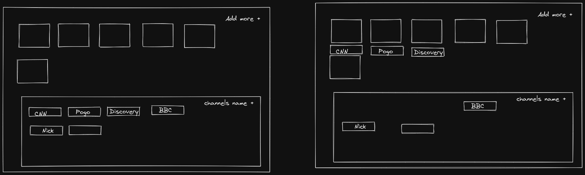 UI drawn using excalidraw