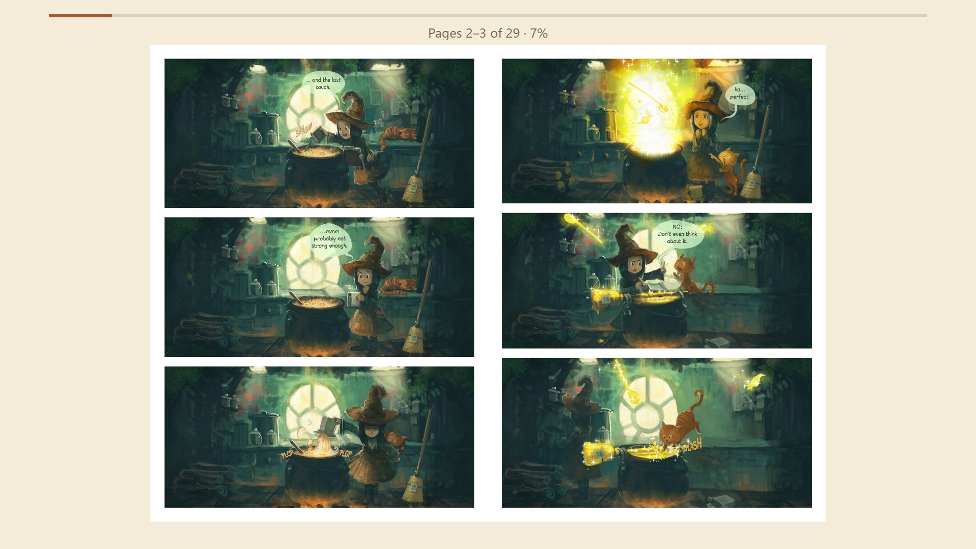 A comic Spread
