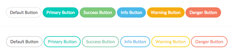 Example Bootstrap Rounded and Outline Buttons
