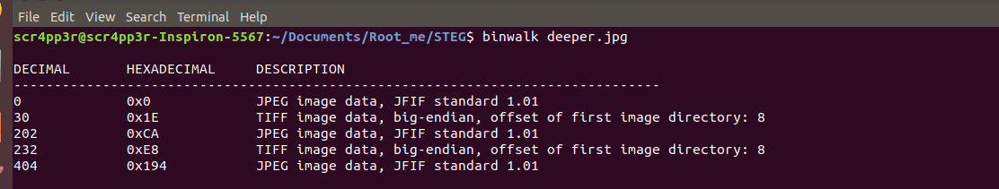 binwalk output