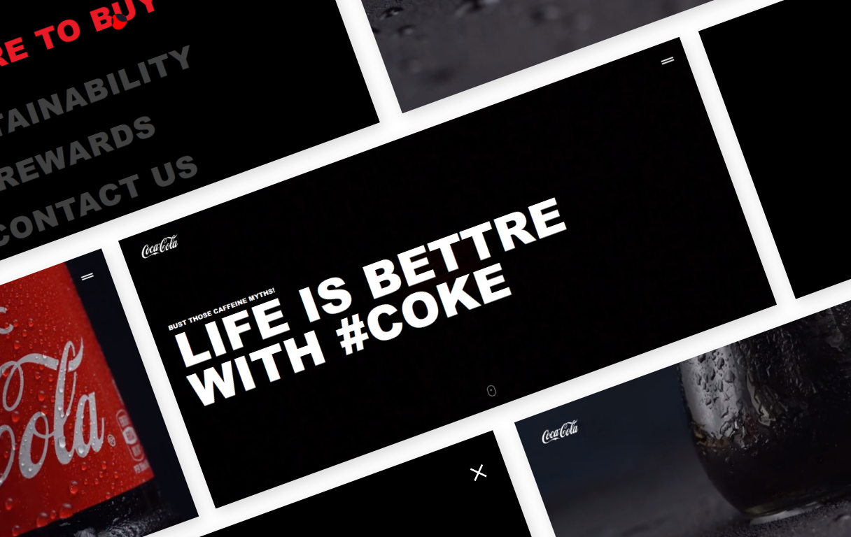 Re-design Coca-cola showreel concept