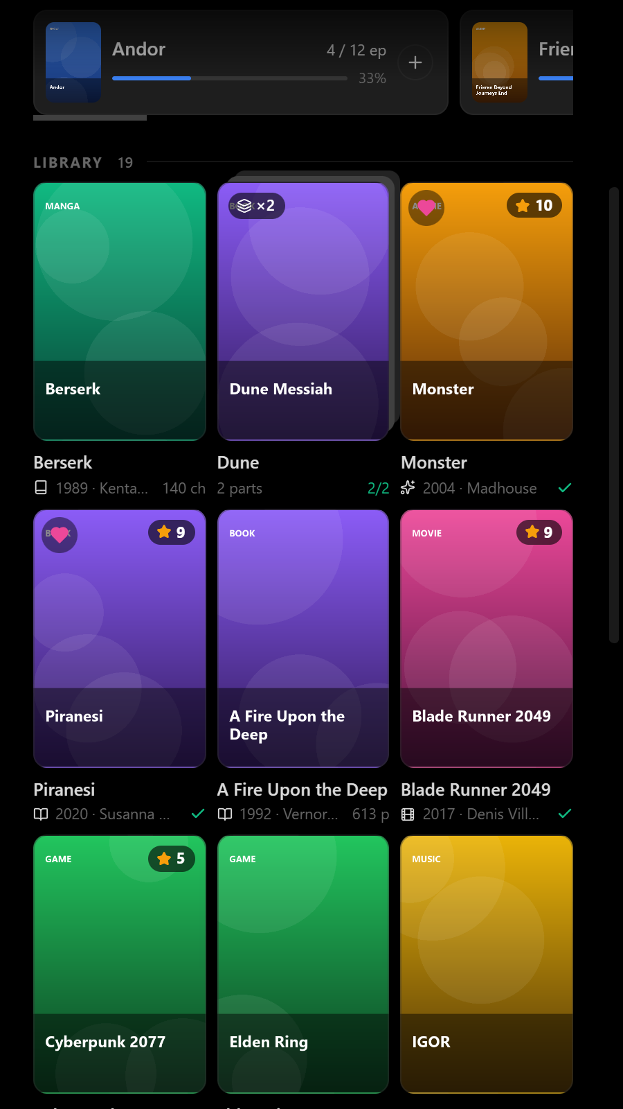 The library on a phone