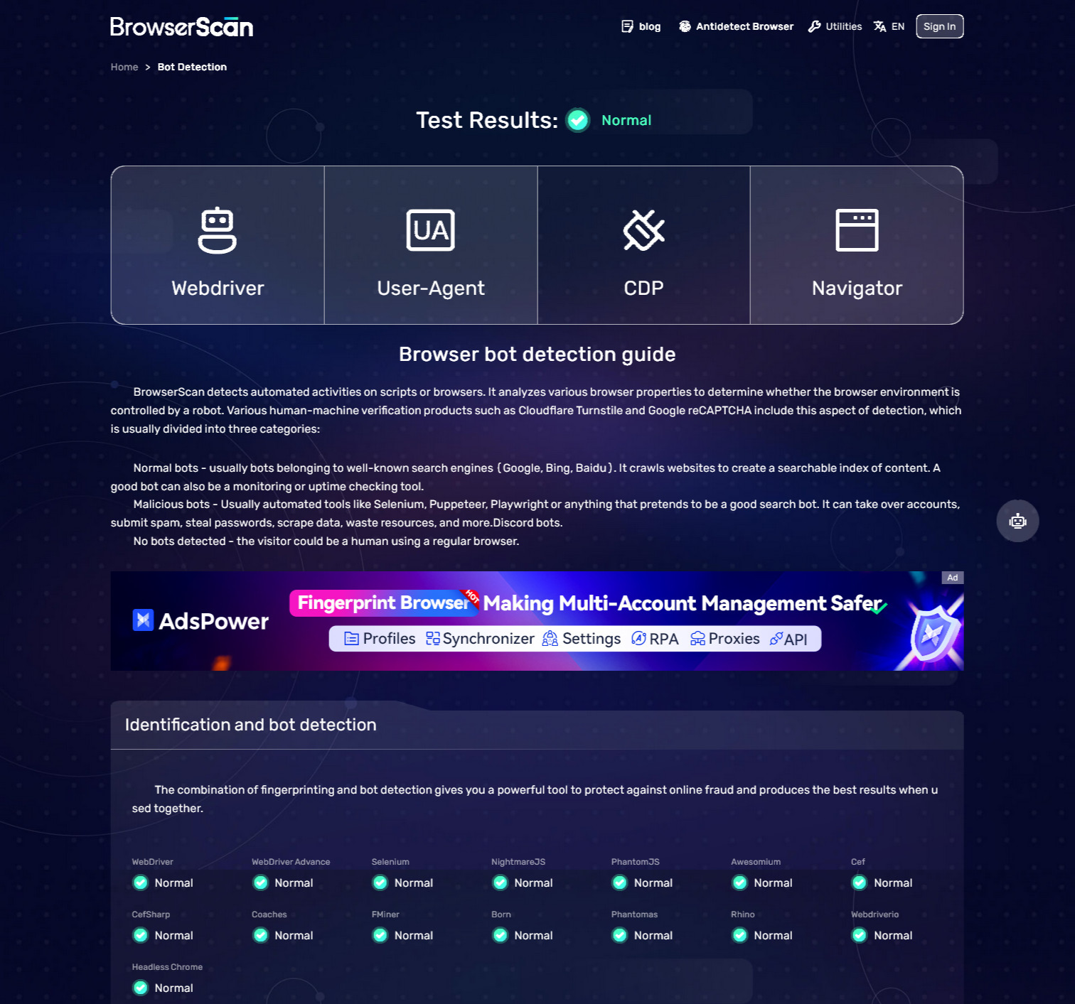 BrowserScan