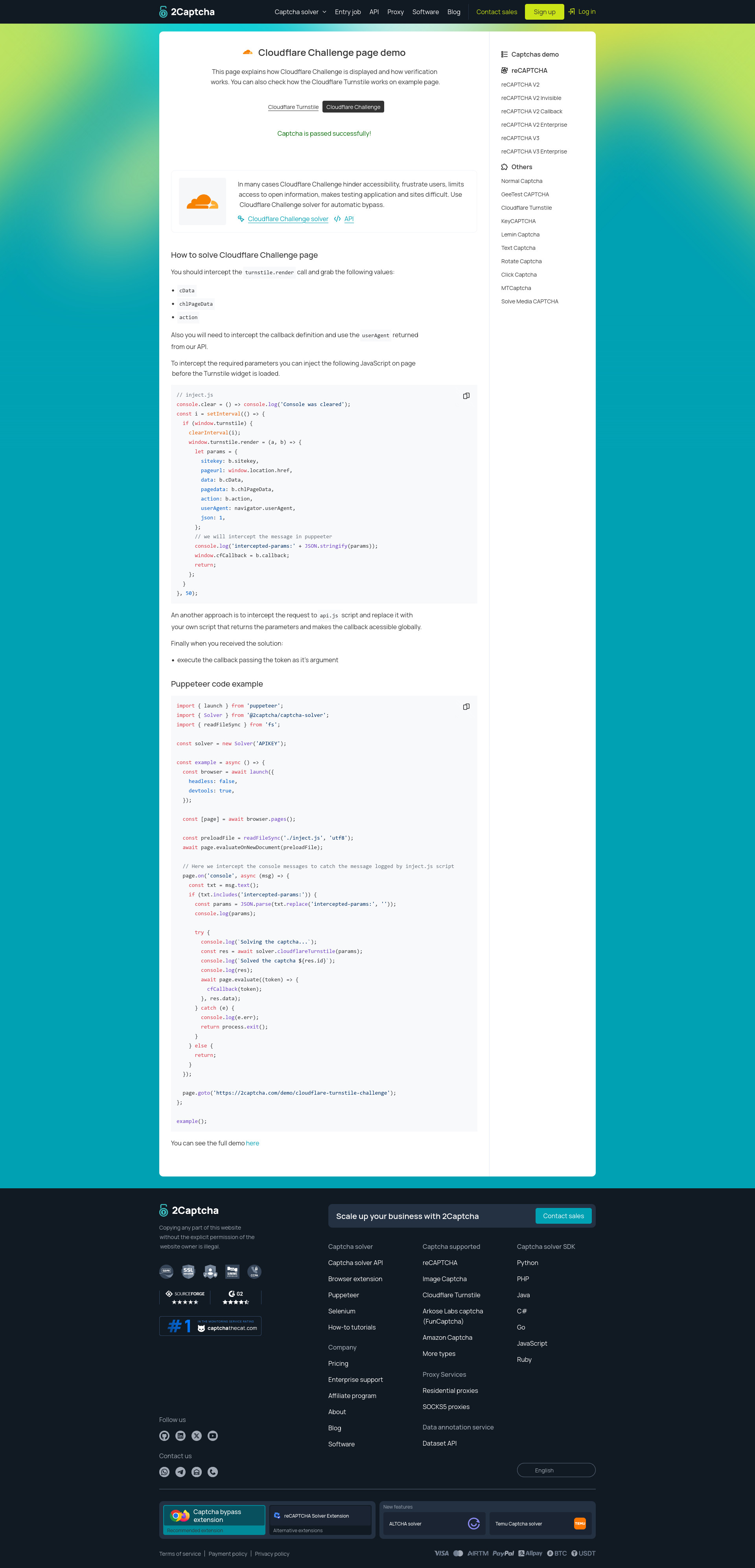 Cloudflare Challenge