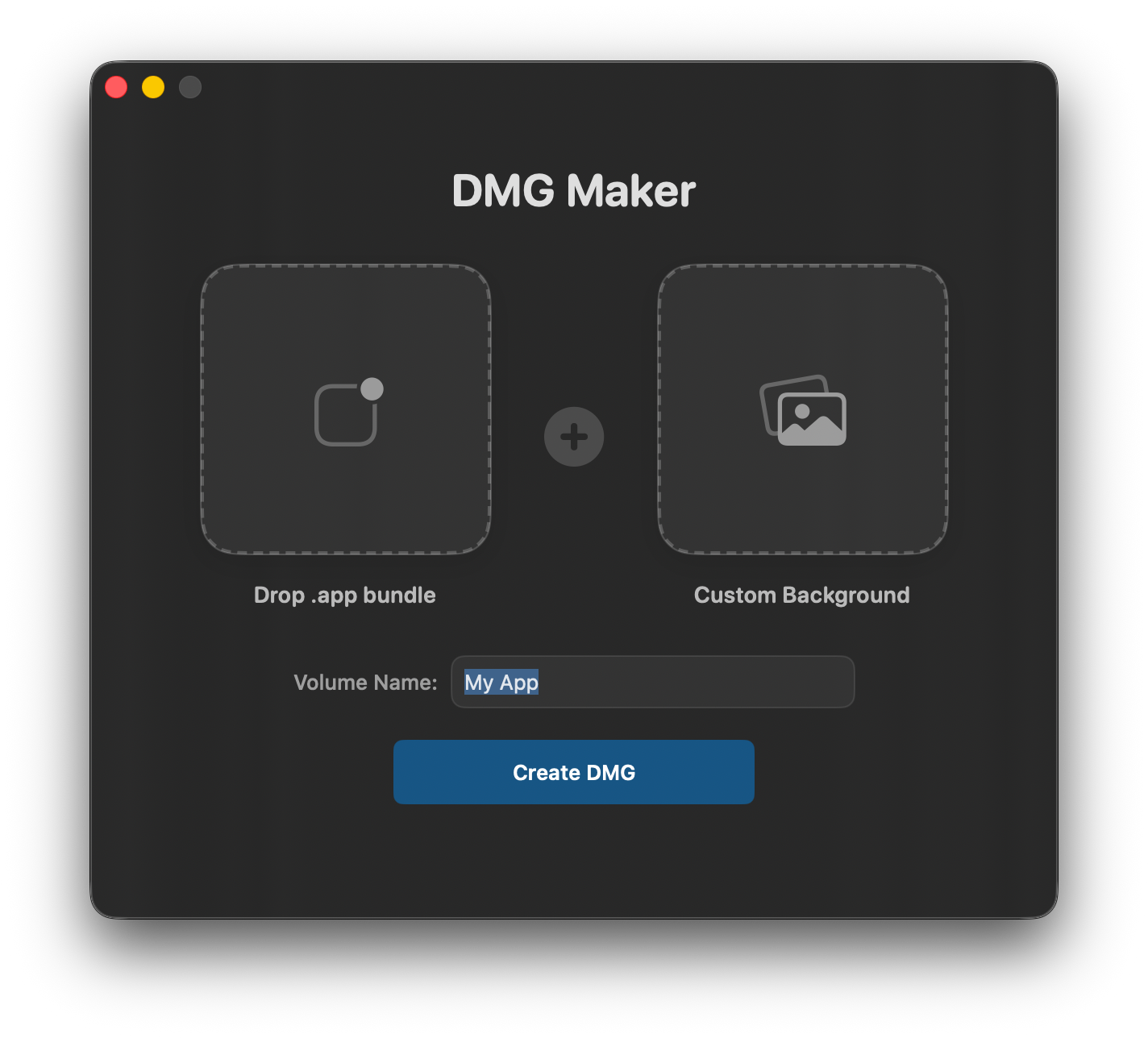 DMGMaker — скриншот 1