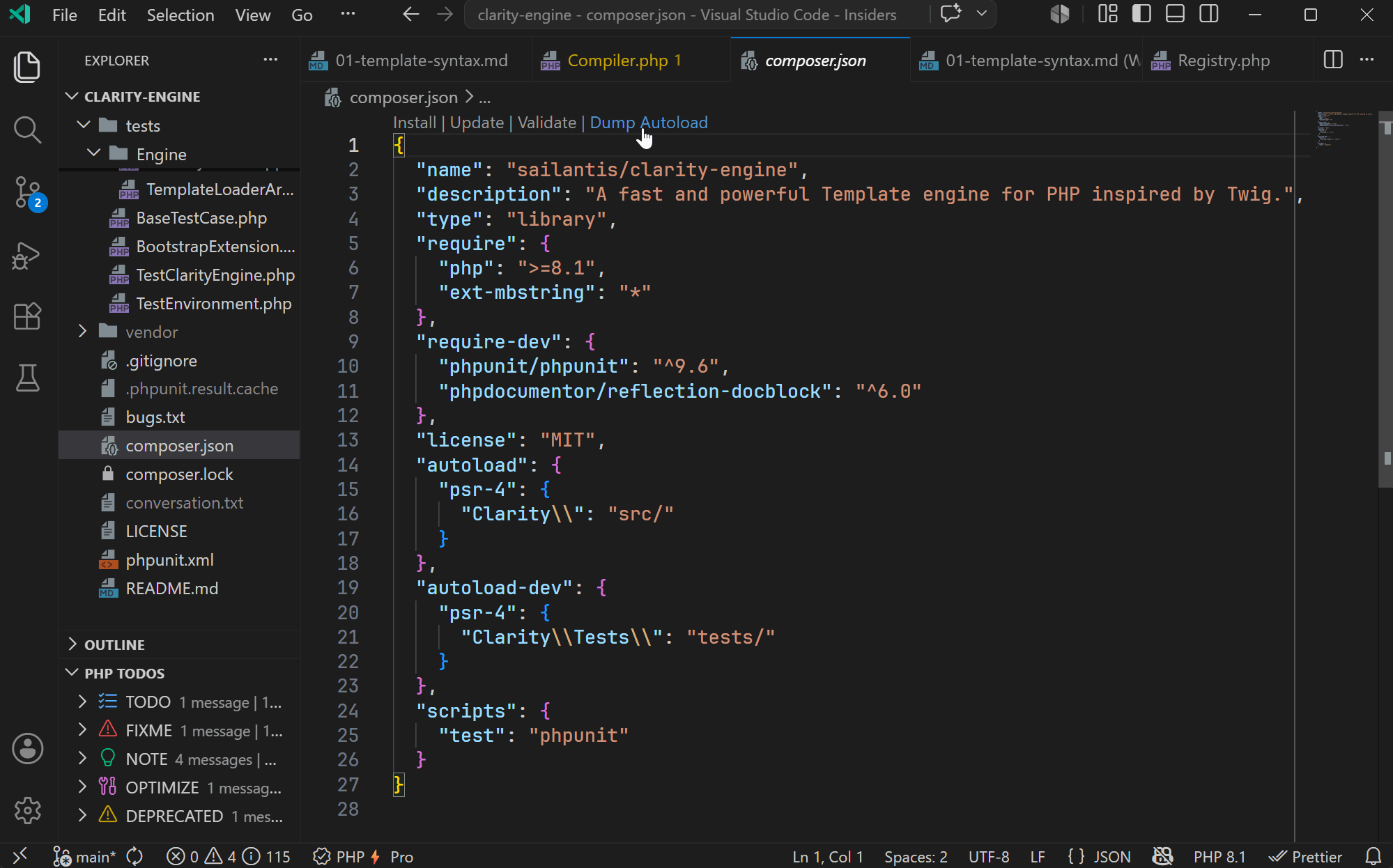 Composer Commands