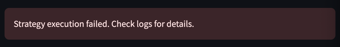 Error handling