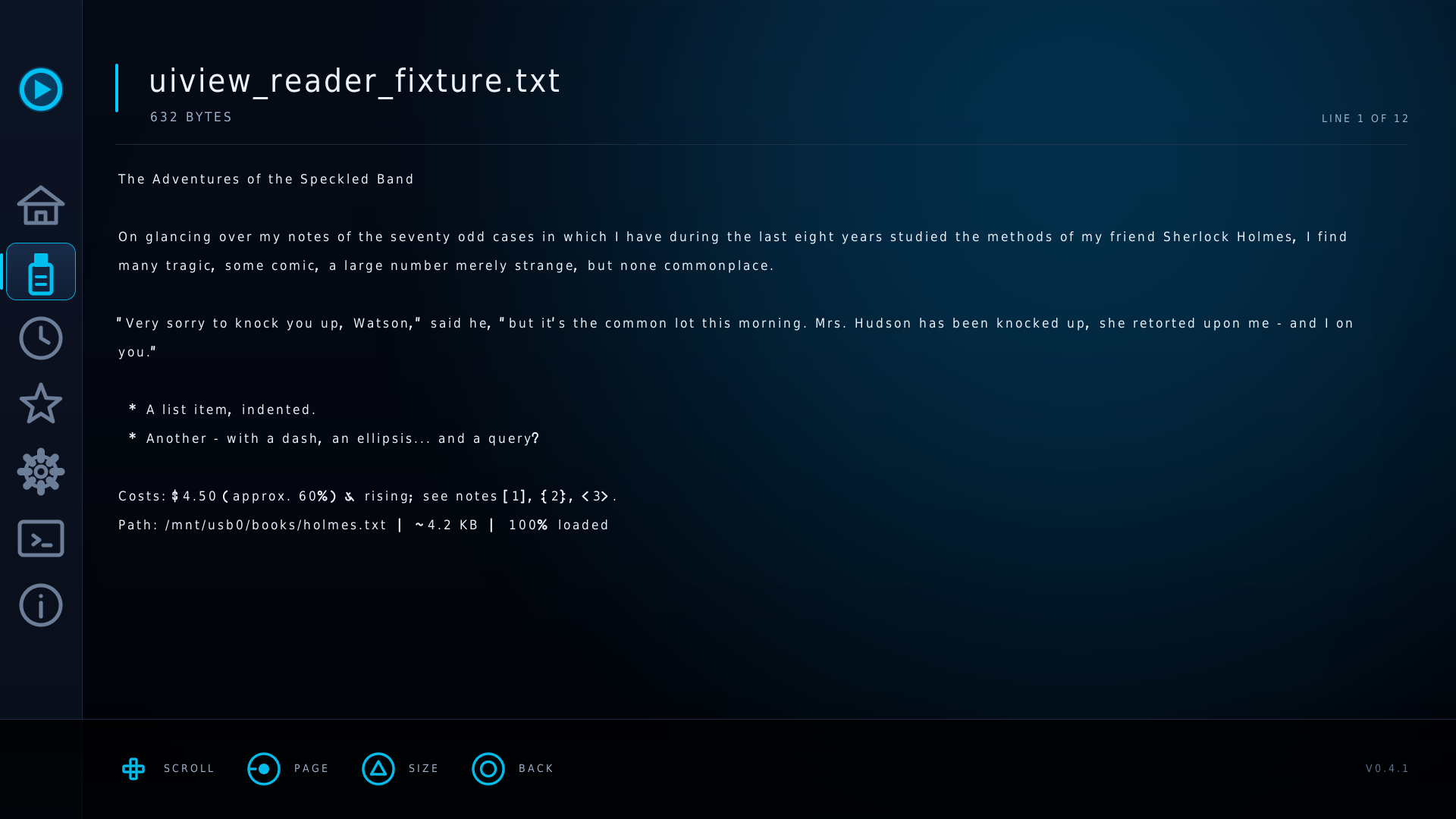 Text reader