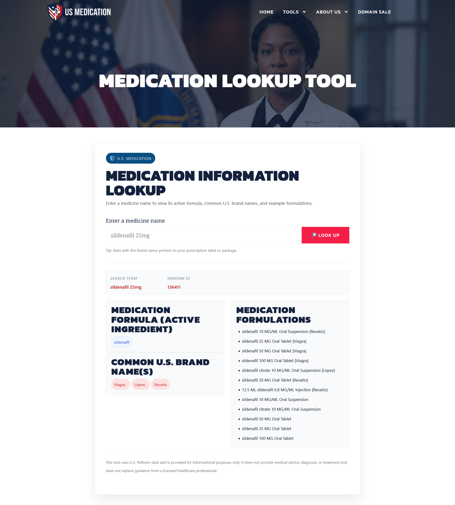 Medication Lookup After