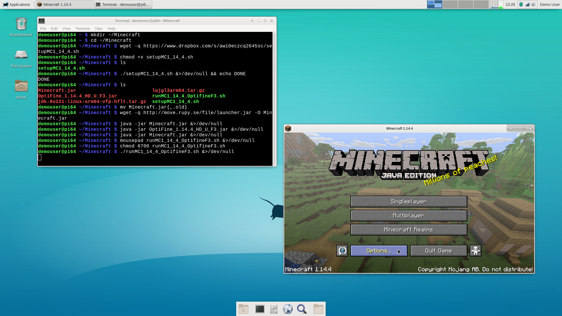 install minecraft java edition on raspberry pi