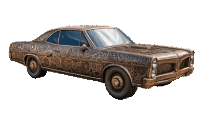 Steampunk style car