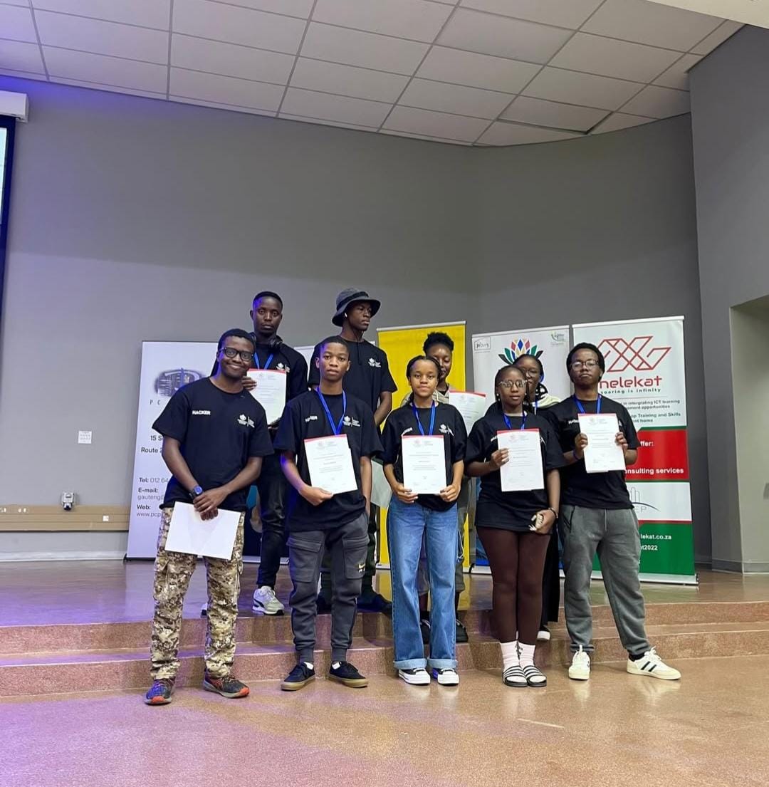 Tshwane hackathon team photograph