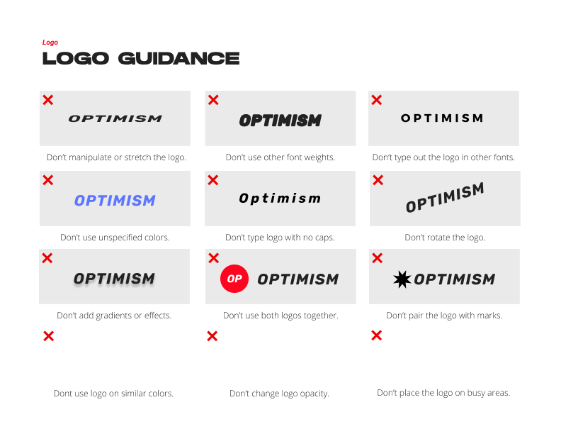 Logo dos and don'ts