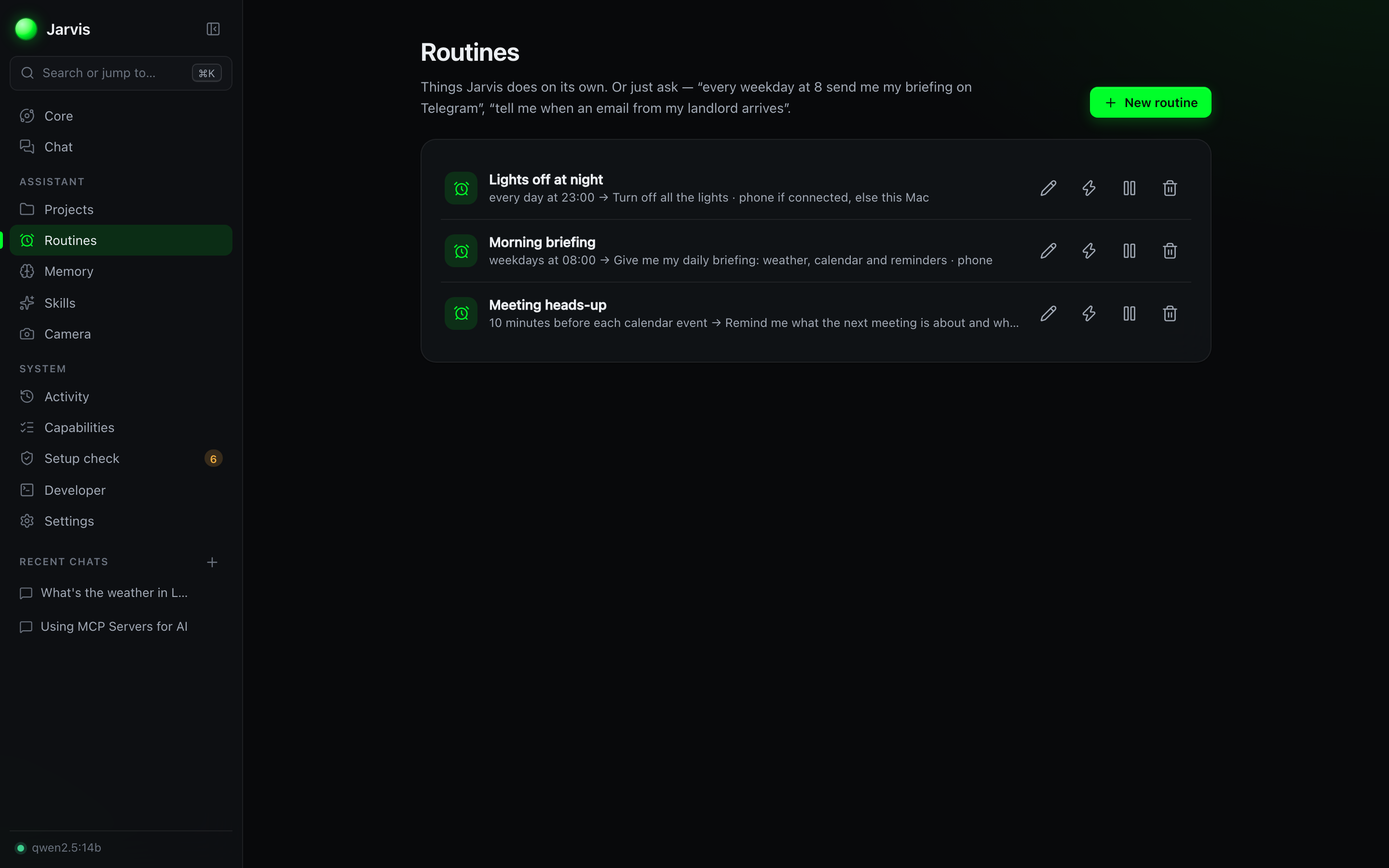 Routines