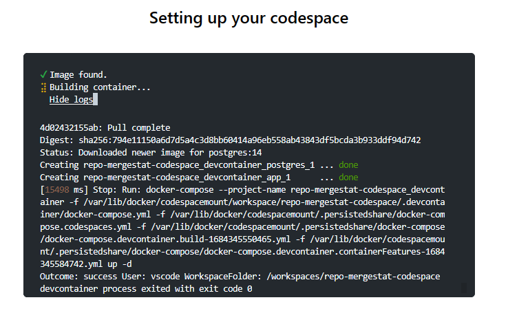 Codespace-startup