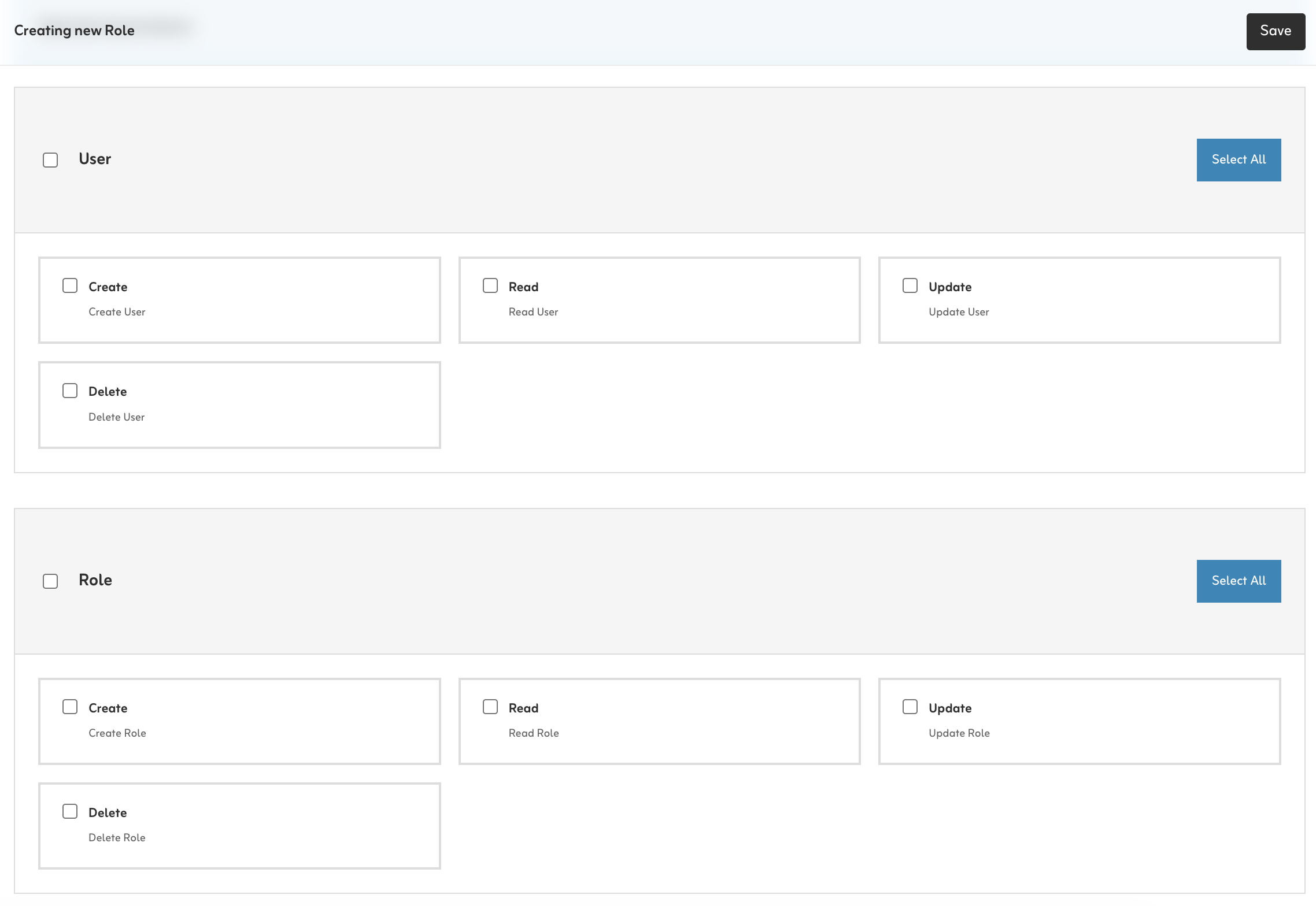 Permissions Matrix UI