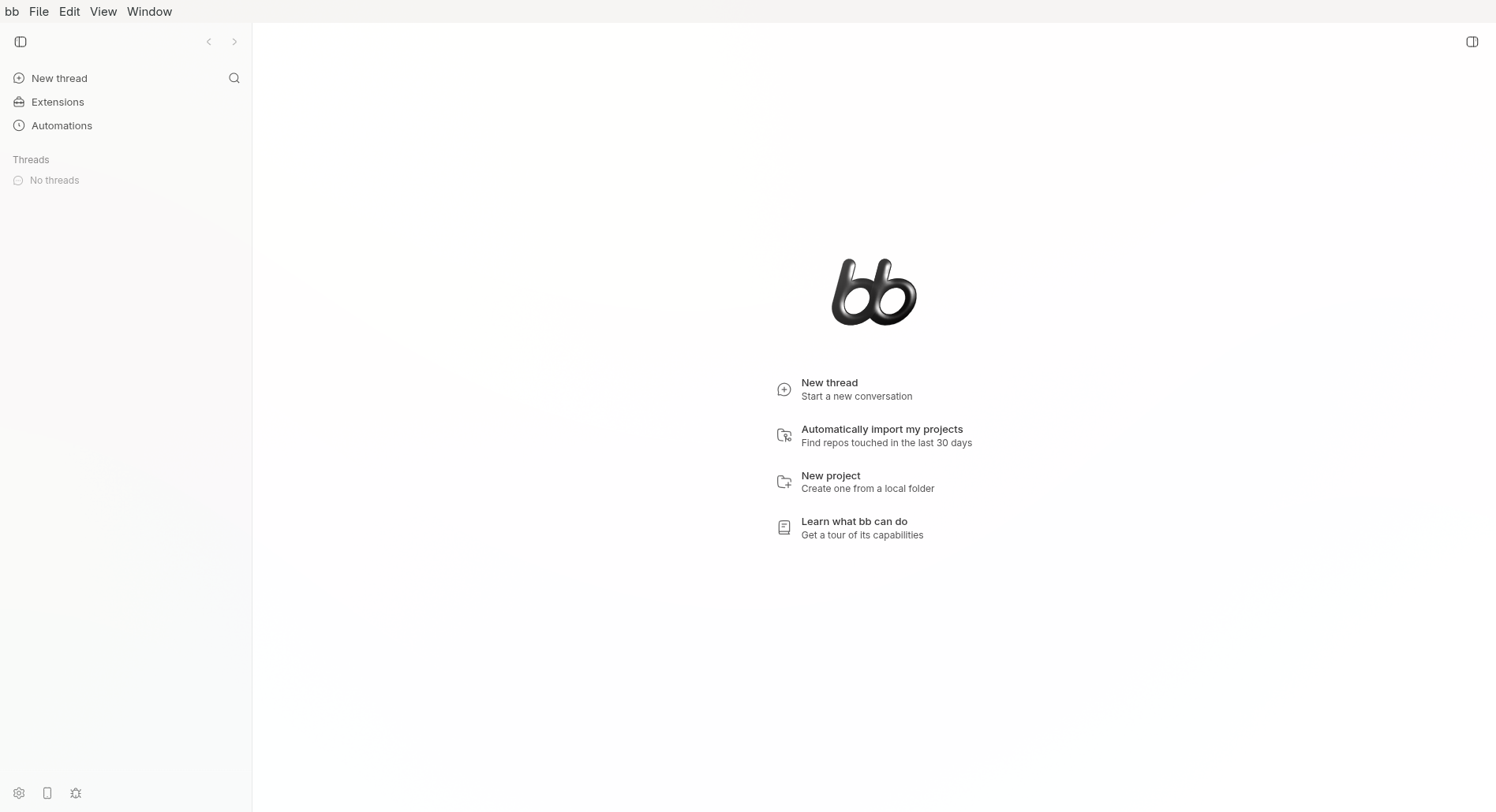 bb with the native Linux frame