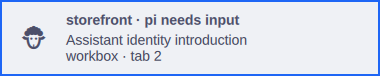 A needs-input toast