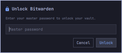 The native unlock prompt